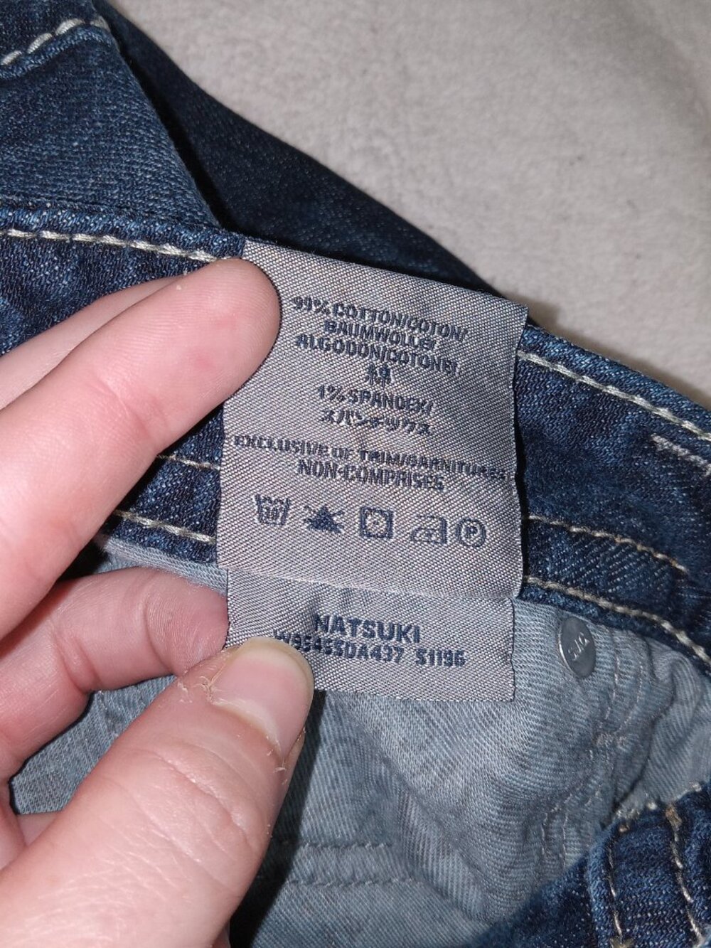 Silver Jeans Natsuki Bootcut Jeans Women's Size 18 L33 Dark Wash Thick Stitch - Picture 10 of 13